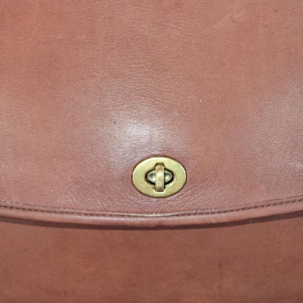 Vintage Coach Lexington Briefcase 1980s-1993 Large Brown Leather Messenger Bag